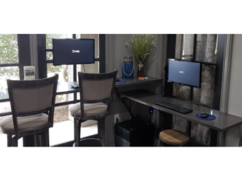 Complimentary Business Center at Stoneleigh on Cartwright Apartments, J Street Property Services, Texas